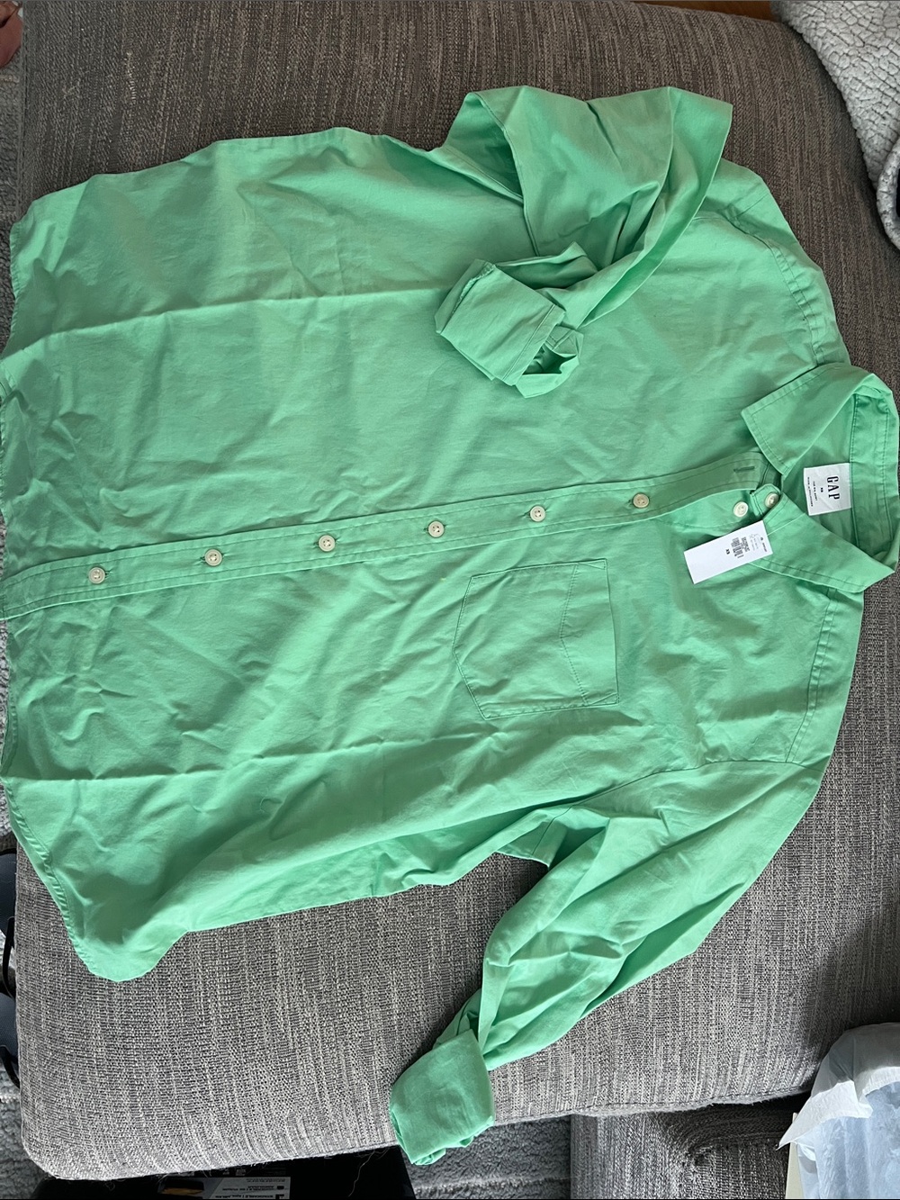 GAP Woman’s Button-Down Shirt in Mint